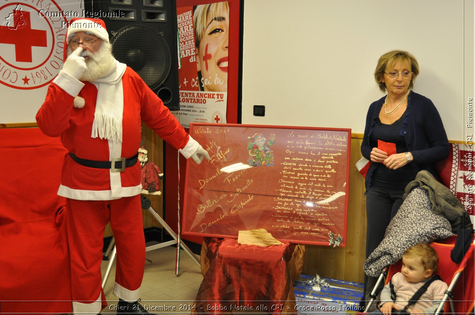 Chieri 21 Dicembre 2014 - Babbo Natale alla CRI - Croce Rossa Italiana- Comitato Regionale del Piemonte