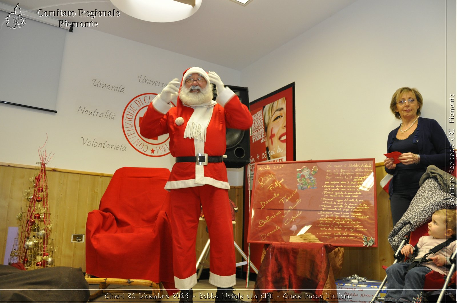 Chieri 21 Dicembre 2014 - Babbo Natale alla CRI - Croce Rossa Italiana- Comitato Regionale del Piemonte