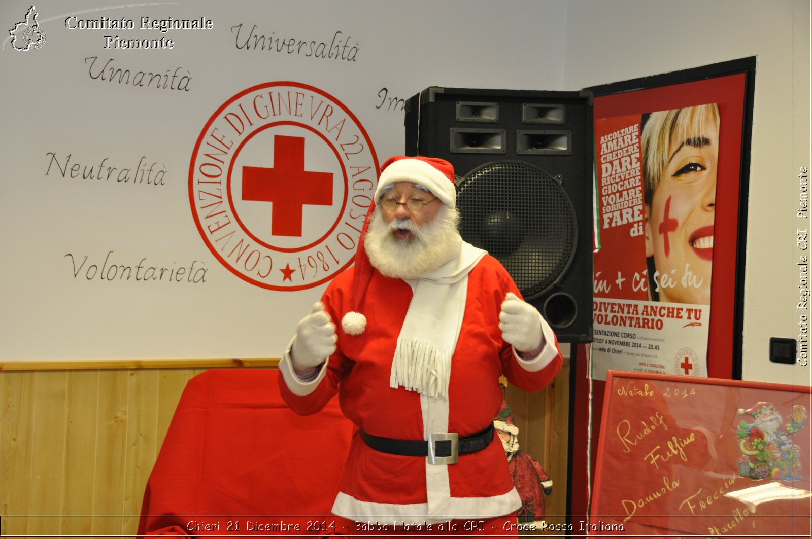 Chieri 21 Dicembre 2014 - Babbo Natale alla CRI - Croce Rossa Italiana- Comitato Regionale del Piemonte