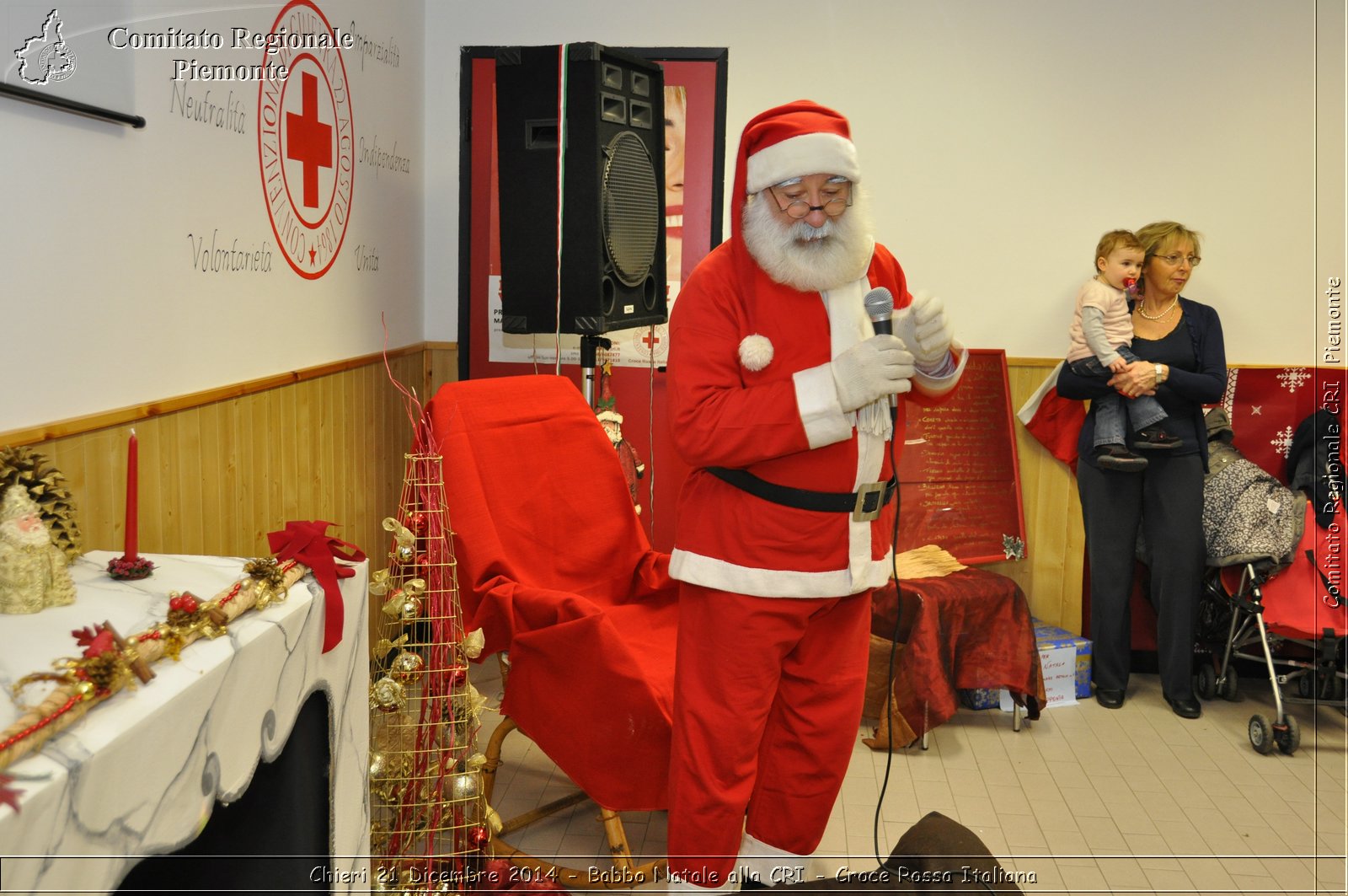 Chieri 21 Dicembre 2014 - Babbo Natale alla CRI - Croce Rossa Italiana- Comitato Regionale del Piemonte