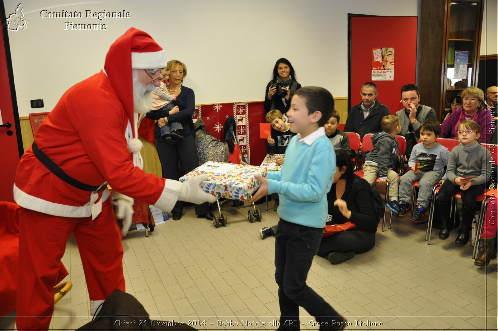 Chieri 21 Dicembre 2014 - Babbo Natale alla CRI - Croce Rossa Italiana- Comitato Regionale del Piemonte