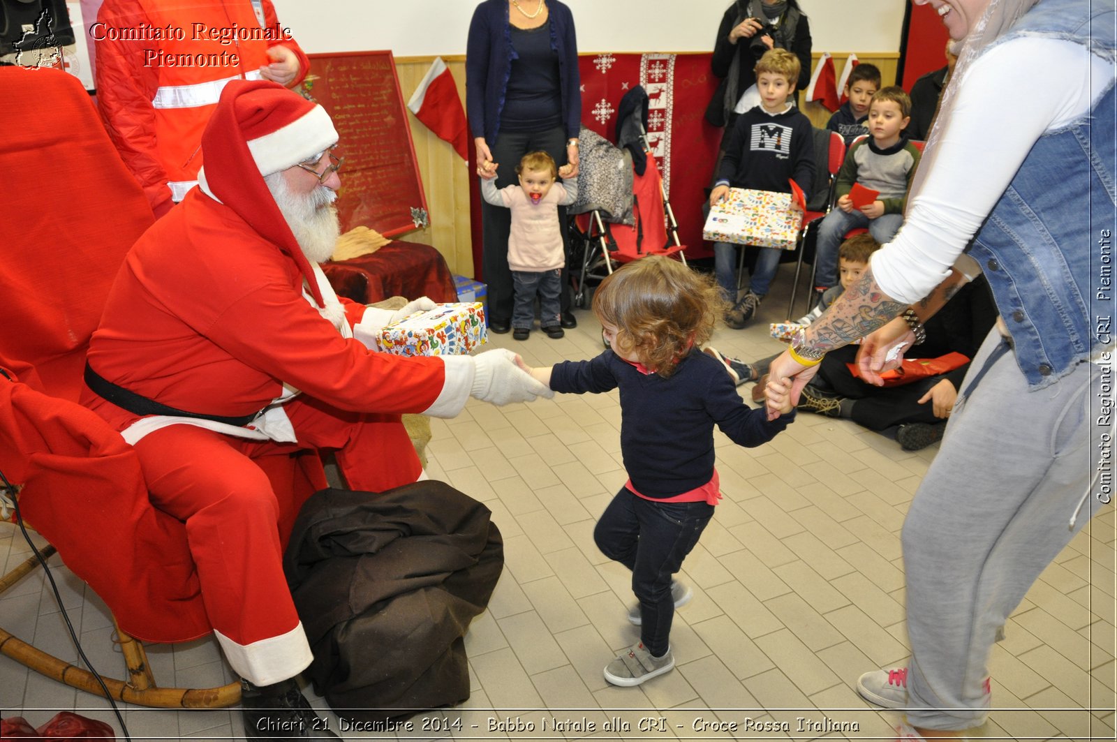 Chieri 21 Dicembre 2014 - Babbo Natale alla CRI - Croce Rossa Italiana- Comitato Regionale del Piemonte