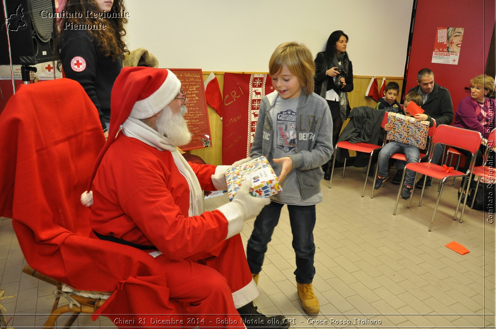 Chieri 21 Dicembre 2014 - Babbo Natale alla CRI - Croce Rossa Italiana- Comitato Regionale del Piemonte