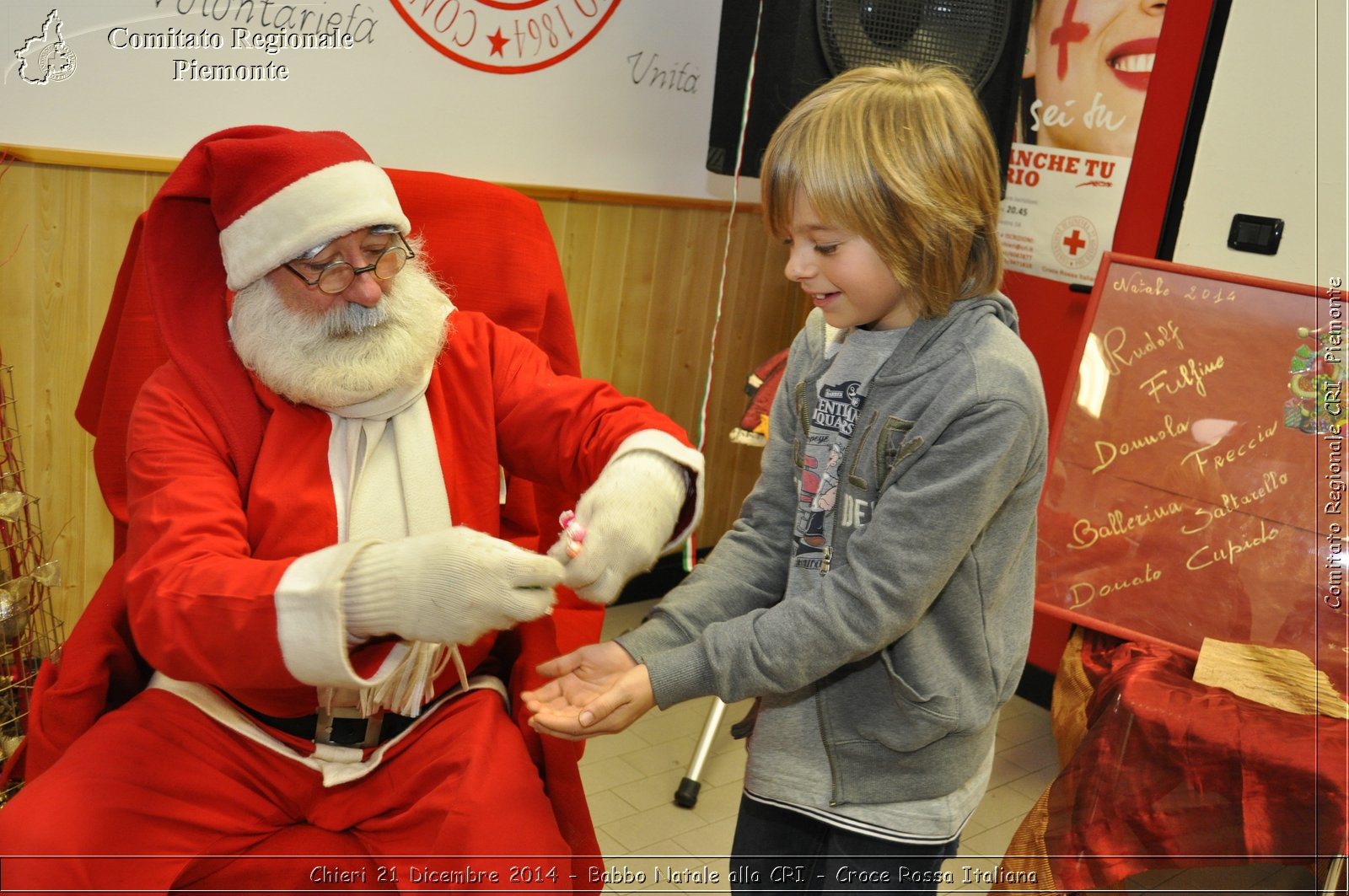 Chieri 21 Dicembre 2014 - Babbo Natale alla CRI - Croce Rossa Italiana- Comitato Regionale del Piemonte