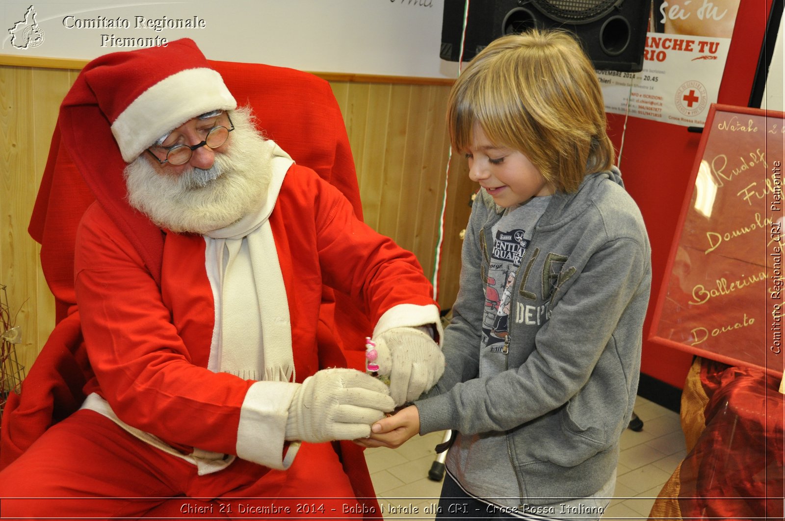 Chieri 21 Dicembre 2014 - Babbo Natale alla CRI - Croce Rossa Italiana- Comitato Regionale del Piemonte