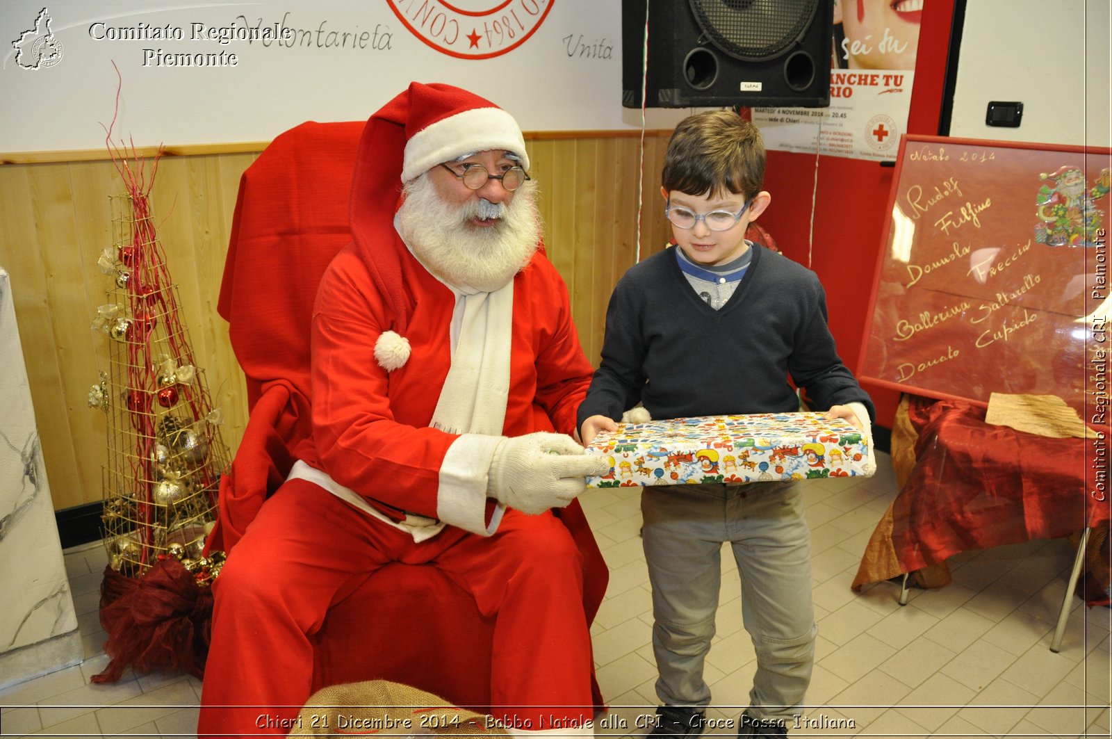 Chieri 21 Dicembre 2014 - Babbo Natale alla CRI - Croce Rossa Italiana- Comitato Regionale del Piemonte