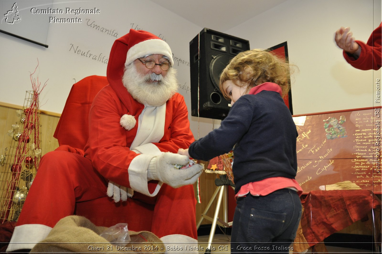 Chieri 21 Dicembre 2014 - Babbo Natale alla CRI - Croce Rossa Italiana- Comitato Regionale del Piemonte