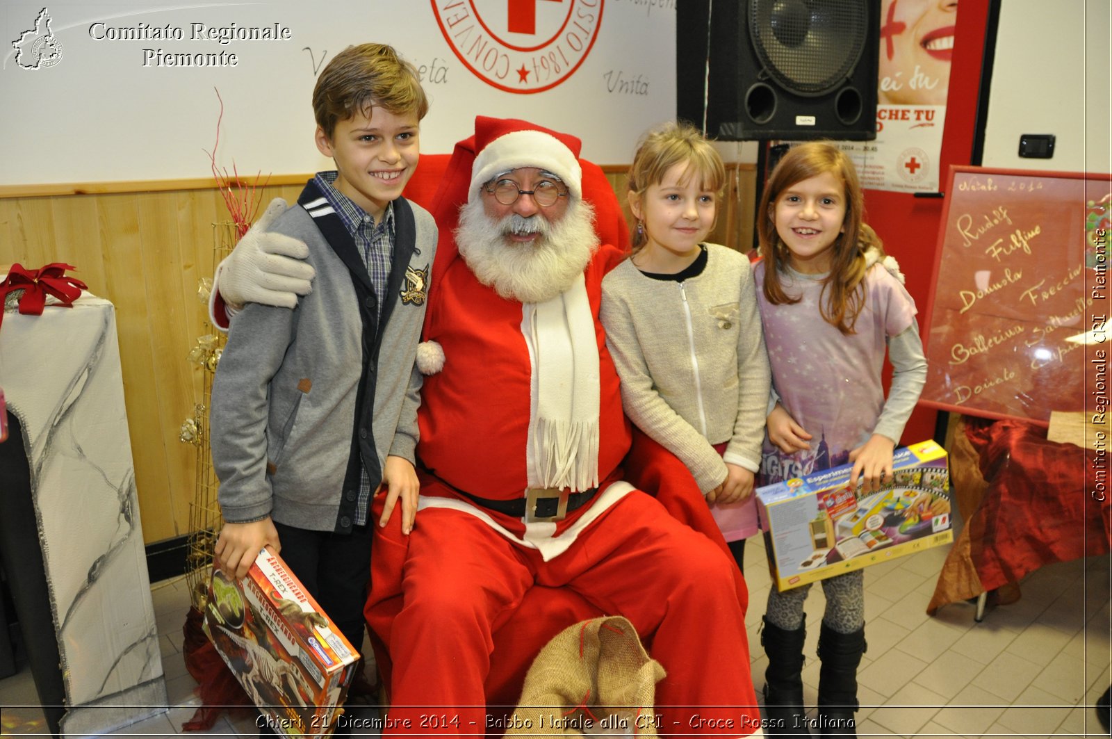 Chieri 21 Dicembre 2014 - Babbo Natale alla CRI - Croce Rossa Italiana- Comitato Regionale del Piemonte