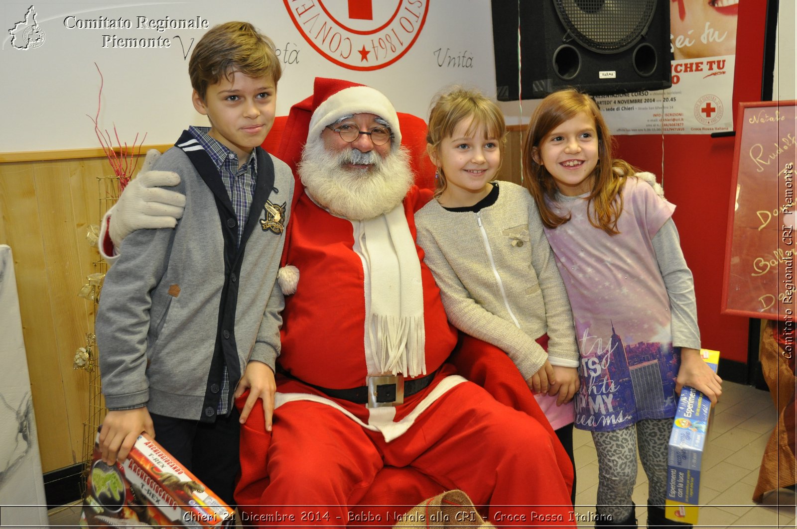 Chieri 21 Dicembre 2014 - Babbo Natale alla CRI - Croce Rossa Italiana- Comitato Regionale del Piemonte