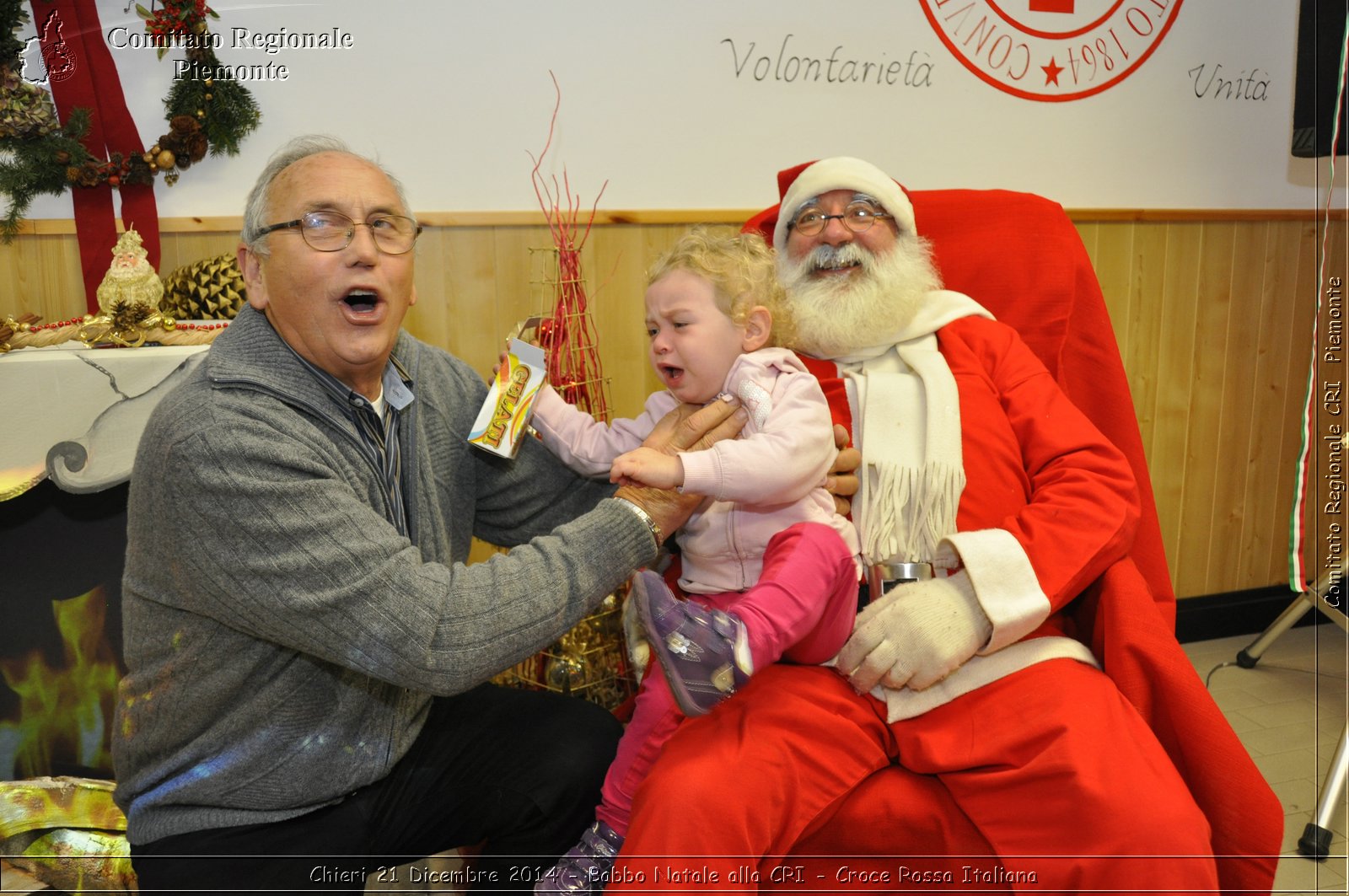 Chieri 21 Dicembre 2014 - Babbo Natale alla CRI - Croce Rossa Italiana- Comitato Regionale del Piemonte