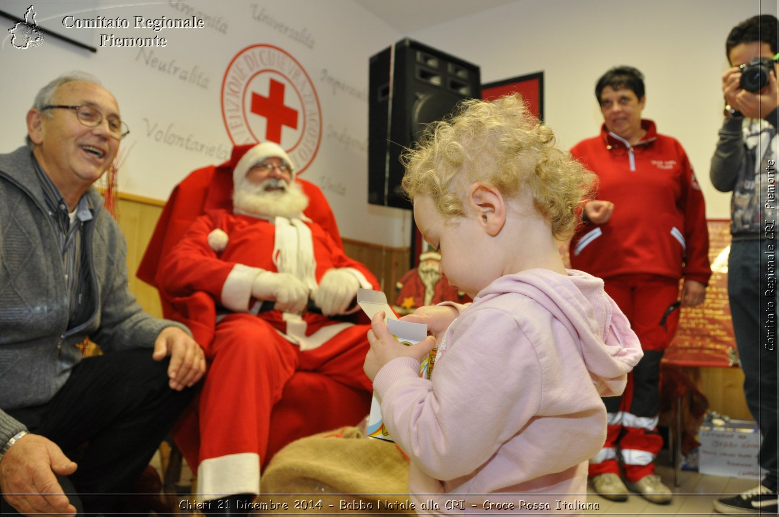 Chieri 21 Dicembre 2014 - Babbo Natale alla CRI - Croce Rossa Italiana- Comitato Regionale del Piemonte