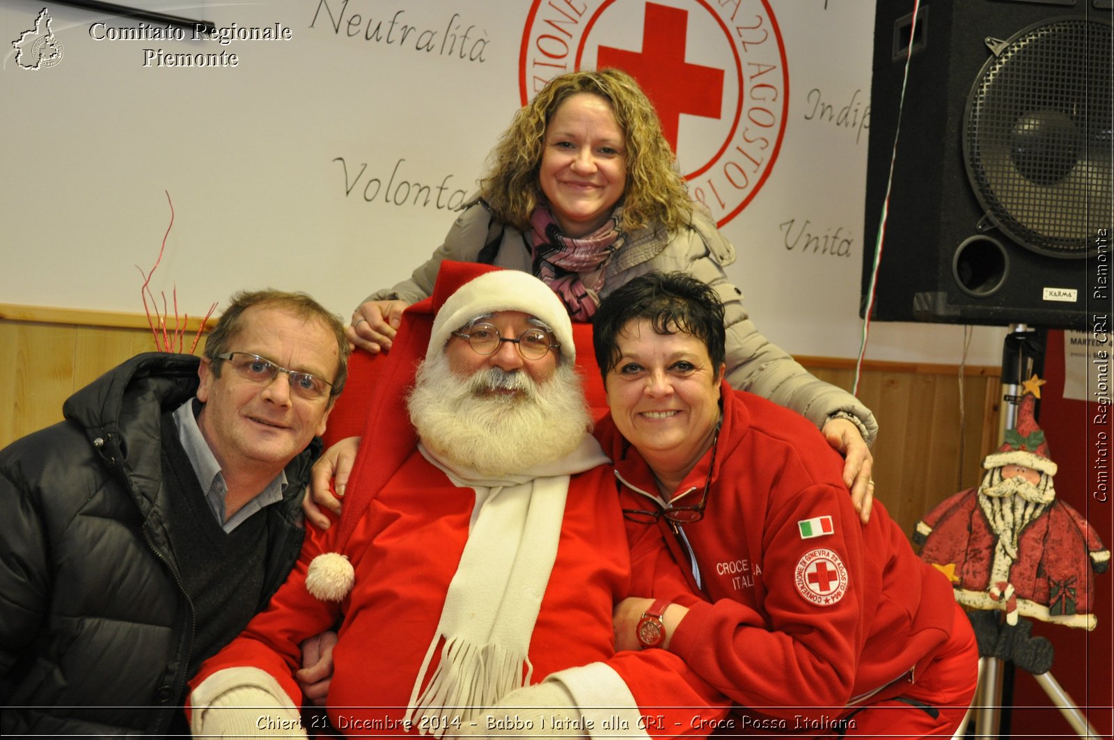 Chieri 21 Dicembre 2014 - Babbo Natale alla CRI - Croce Rossa Italiana- Comitato Regionale del Piemonte