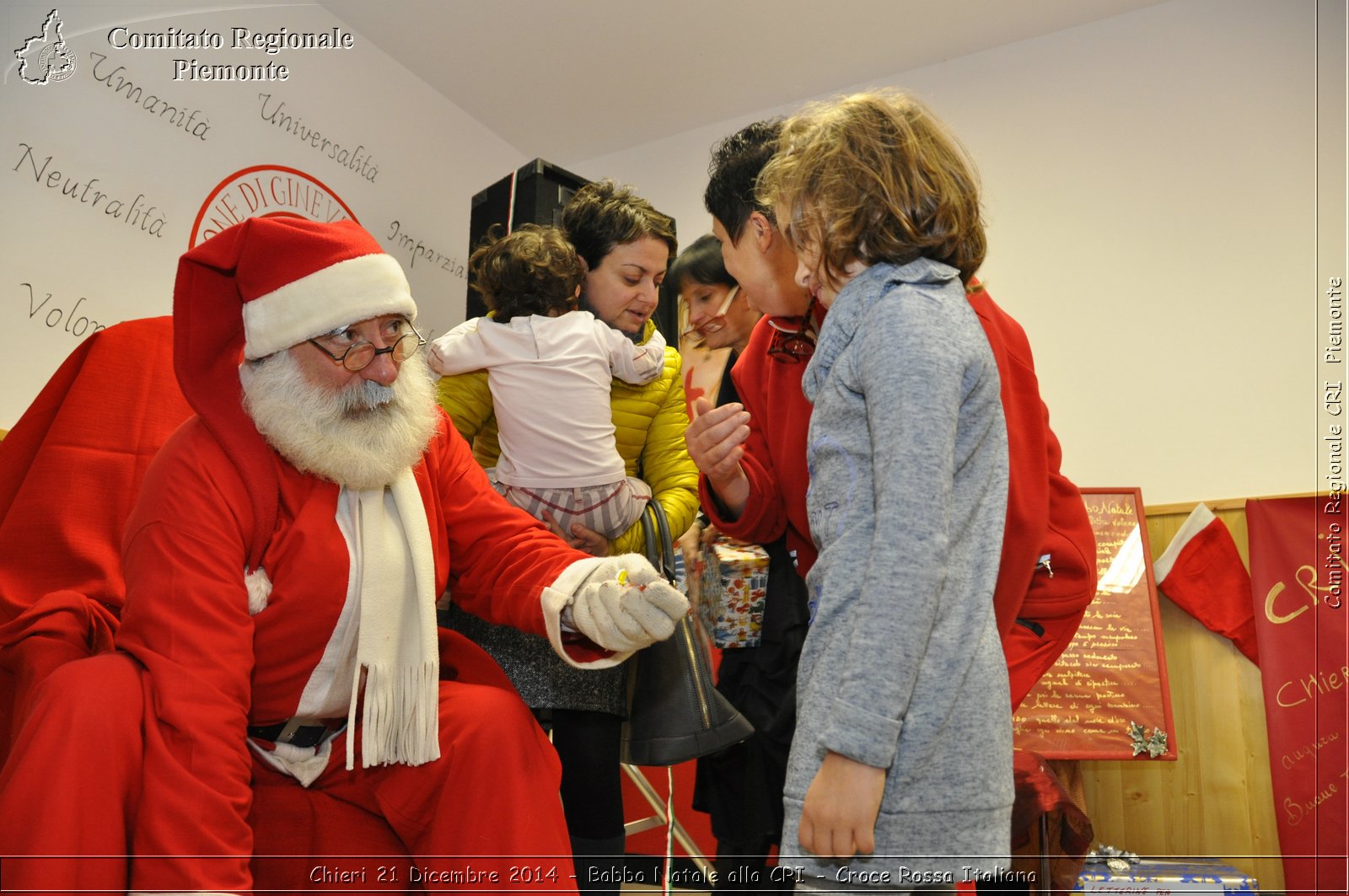 Chieri 21 Dicembre 2014 - Babbo Natale alla CRI - Croce Rossa Italiana- Comitato Regionale del Piemonte