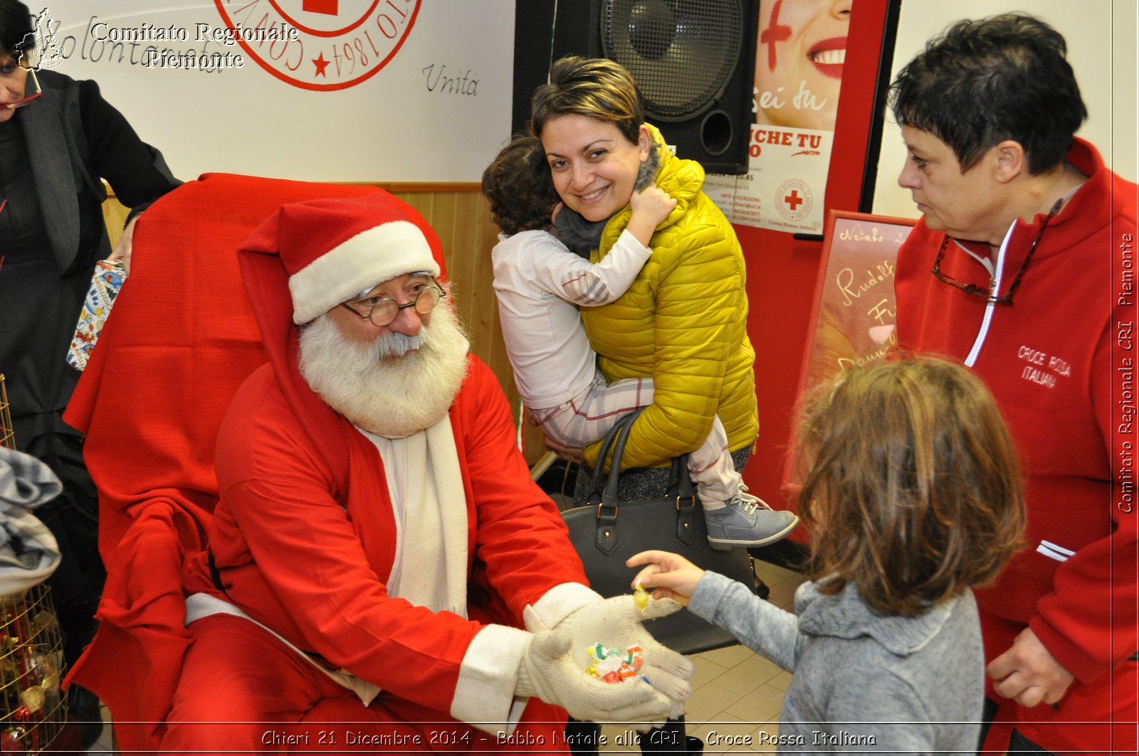 Chieri 21 Dicembre 2014 - Babbo Natale alla CRI - Croce Rossa Italiana- Comitato Regionale del Piemonte