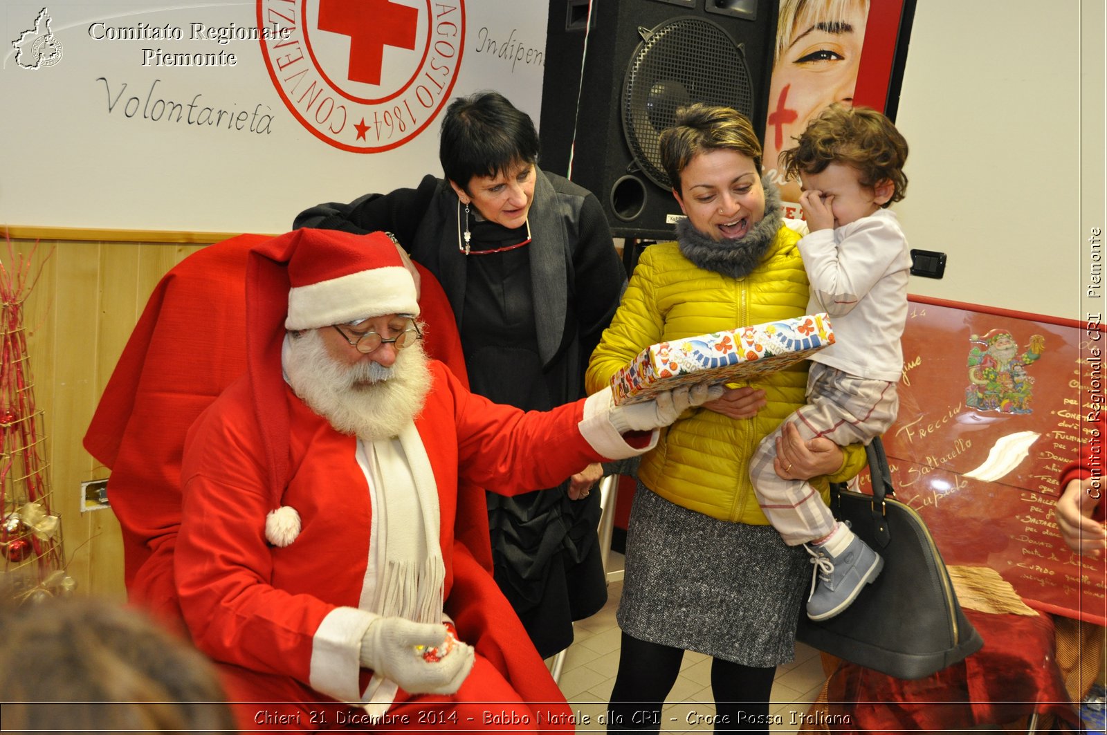 Chieri 21 Dicembre 2014 - Babbo Natale alla CRI - Croce Rossa Italiana- Comitato Regionale del Piemonte