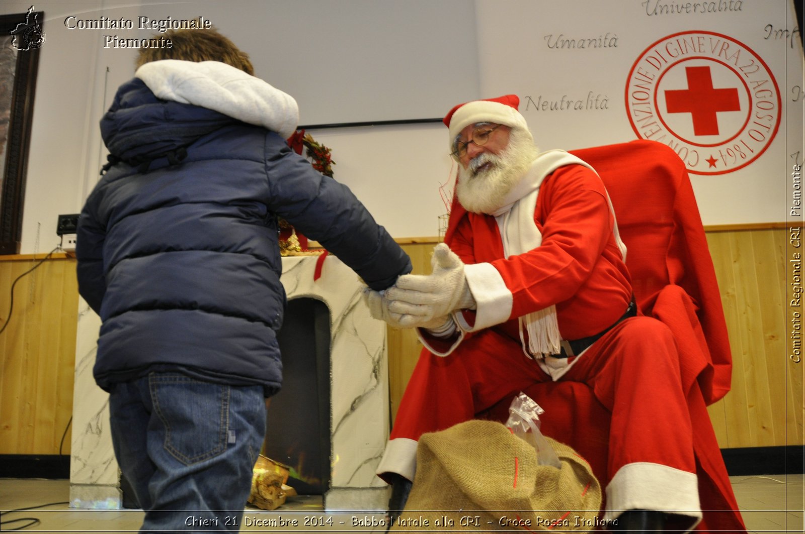 Chieri 21 Dicembre 2014 - Babbo Natale alla CRI - Croce Rossa Italiana- Comitato Regionale del Piemonte