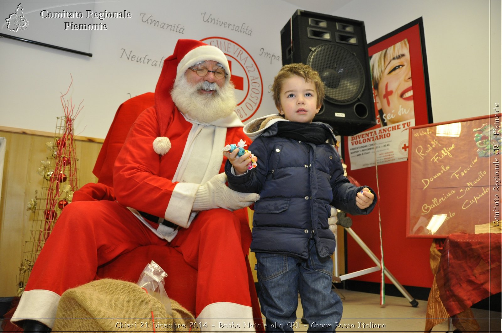 Chieri 21 Dicembre 2014 - Babbo Natale alla CRI - Croce Rossa Italiana- Comitato Regionale del Piemonte