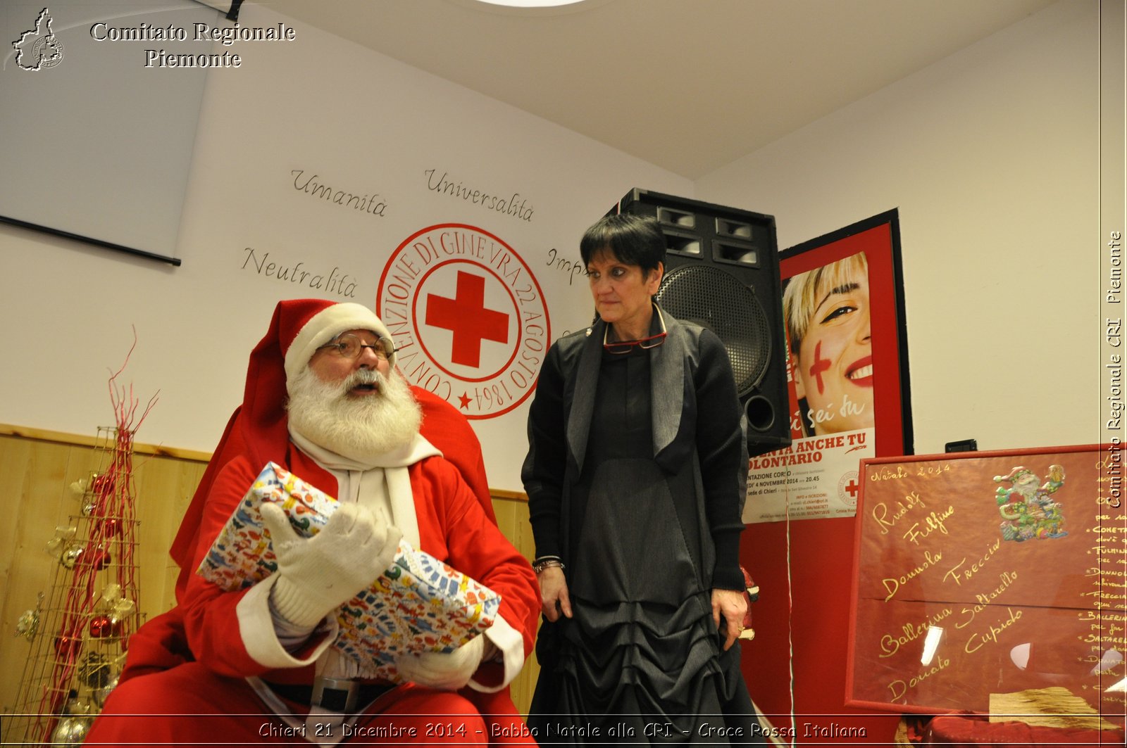 Chieri 21 Dicembre 2014 - Babbo Natale alla CRI - Croce Rossa Italiana- Comitato Regionale del Piemonte