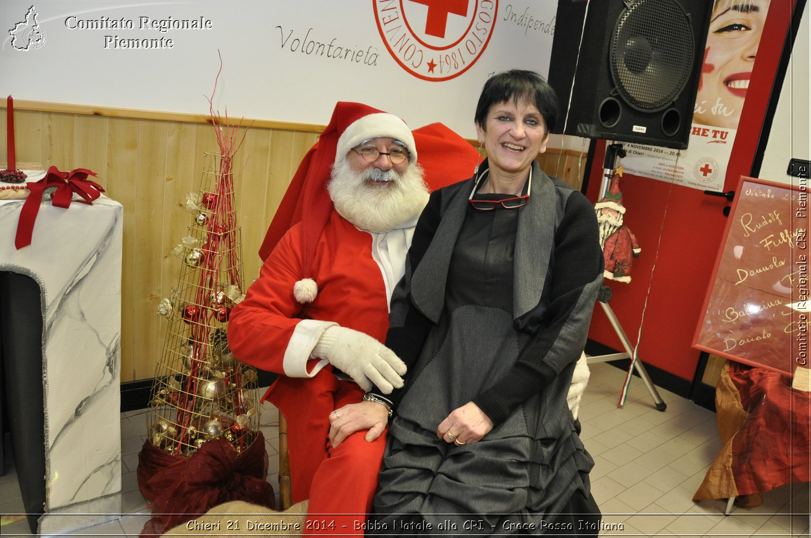 Chieri 21 Dicembre 2014 - Babbo Natale alla CRI - Croce Rossa Italiana- Comitato Regionale del Piemonte