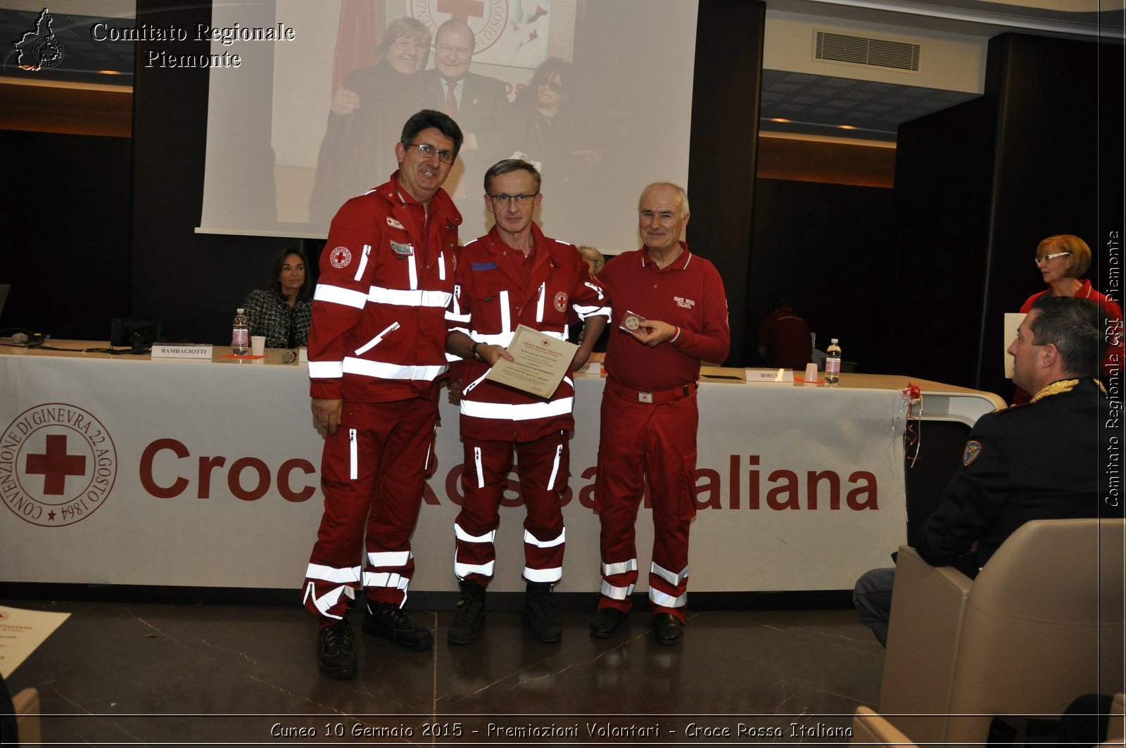 Cuneo 10 Gennaio 2015 - Premiazioni Volontari - Croce Rossa Italiana- Comitato Regionale del Piemonte