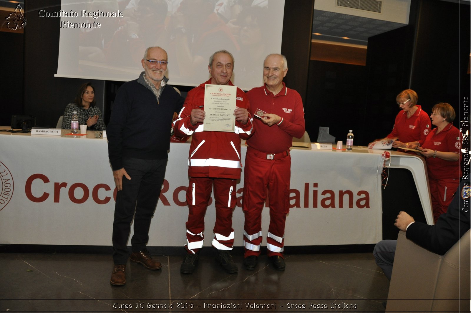 Cuneo 10 Gennaio 2015 - Premiazioni Volontari - Croce Rossa Italiana- Comitato Regionale del Piemonte