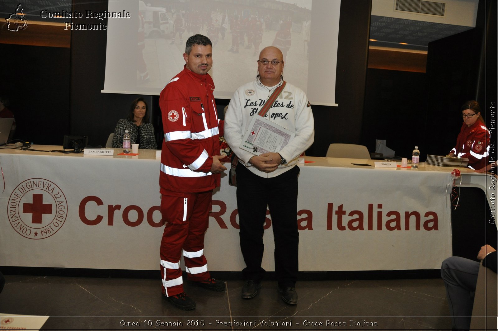 Cuneo 10 Gennaio 2015 - Premiazioni Volontari - Croce Rossa Italiana- Comitato Regionale del Piemonte