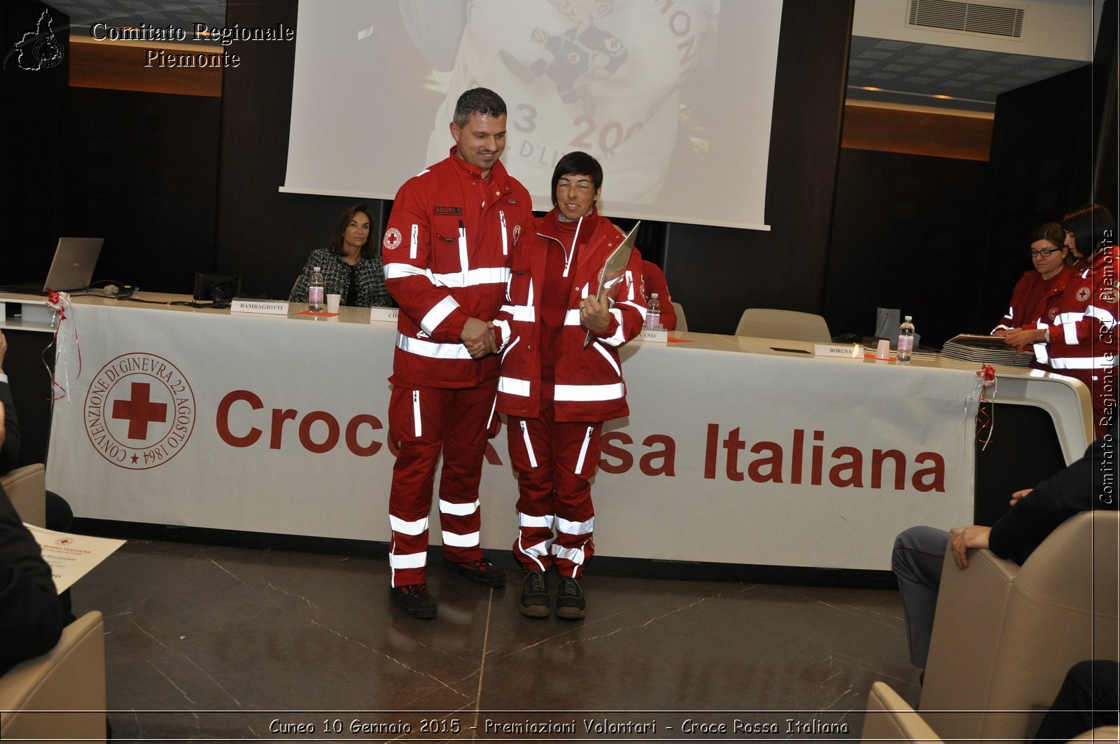 Cuneo 10 Gennaio 2015 - Premiazioni Volontari - Croce Rossa Italiana- Comitato Regionale del Piemonte