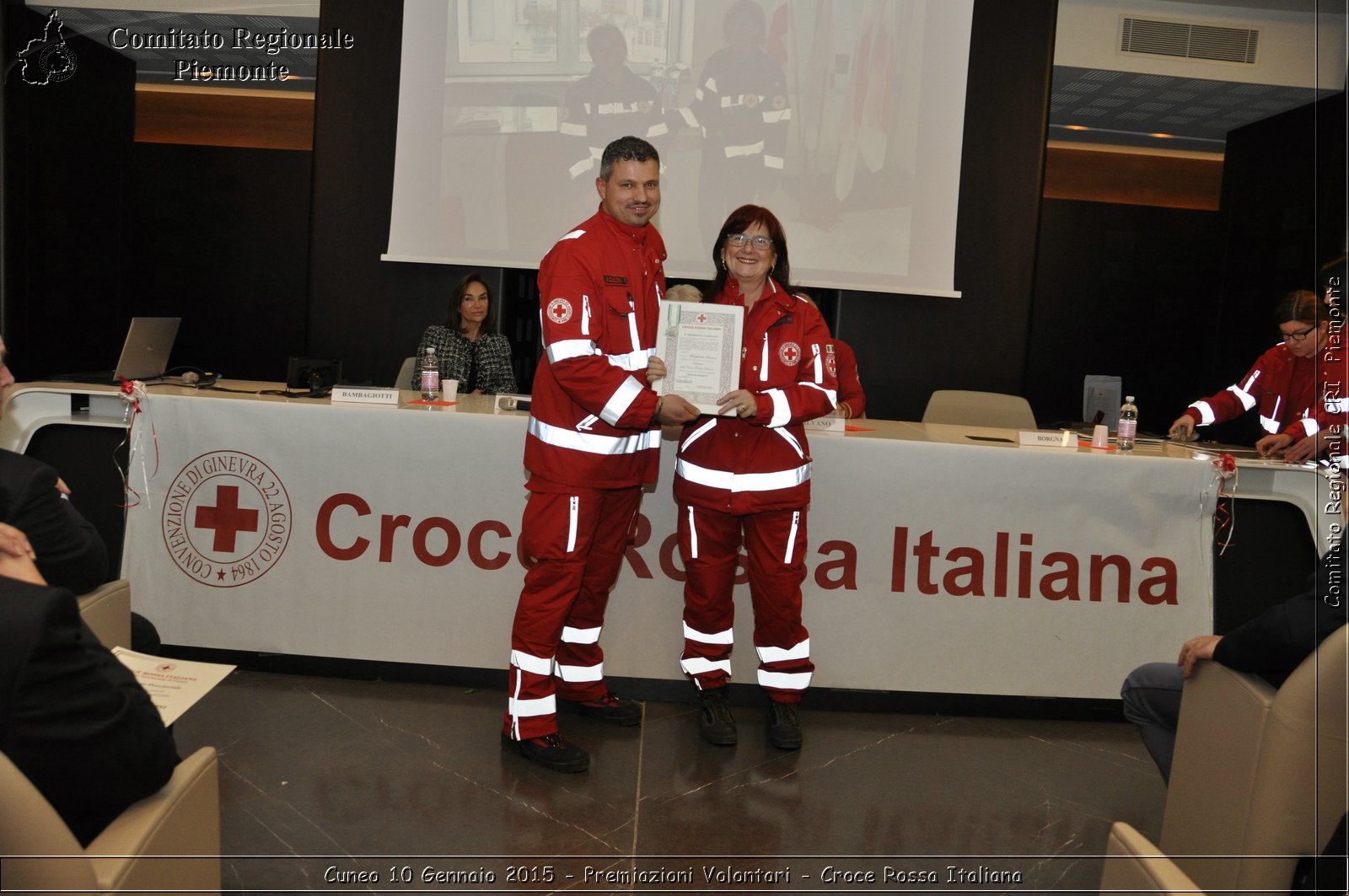 Cuneo 10 Gennaio 2015 - Premiazioni Volontari - Croce Rossa Italiana- Comitato Regionale del Piemonte