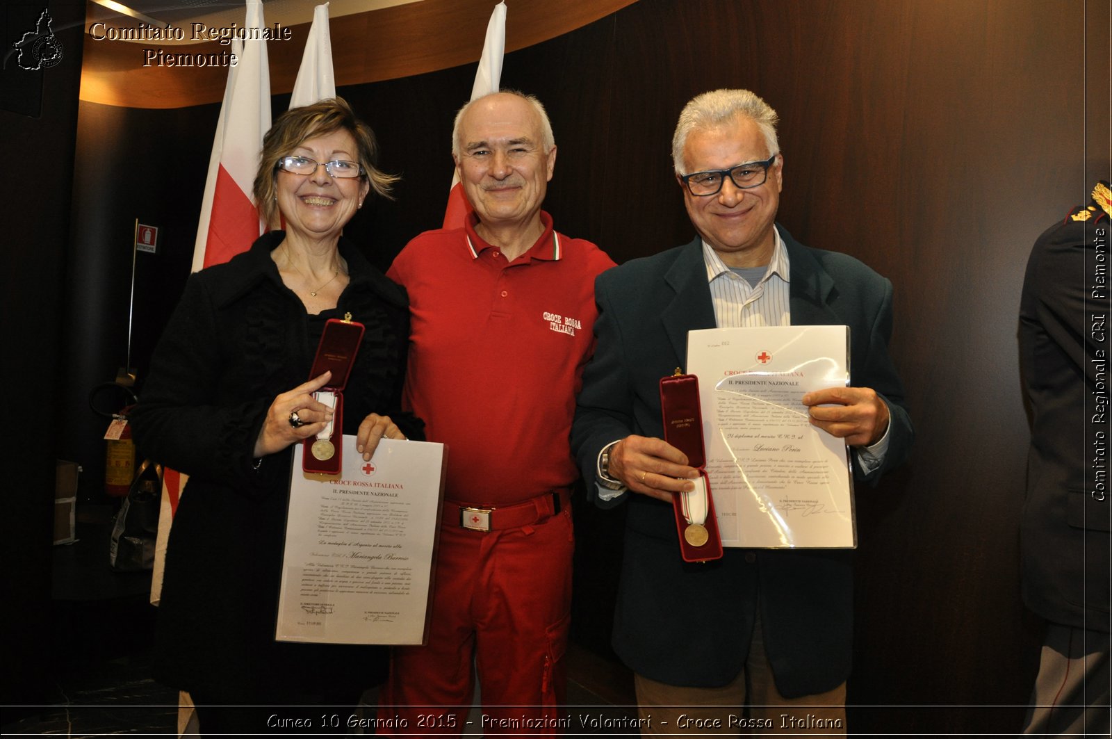 Cuneo 10 Gennaio 2015 - Premiazioni Volontari - Croce Rossa Italiana- Comitato Regionale del Piemonte