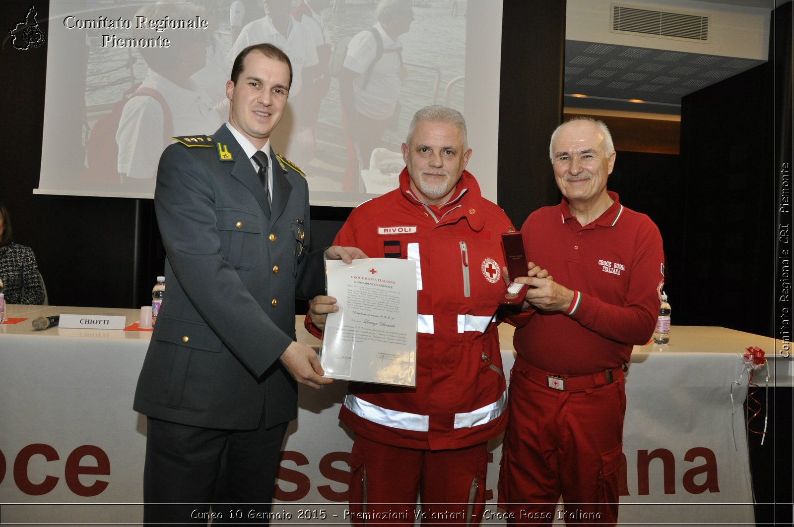 Cuneo 10 Gennaio 2015 - Premiazioni Volontari - Croce Rossa Italiana- Comitato Regionale del Piemonte