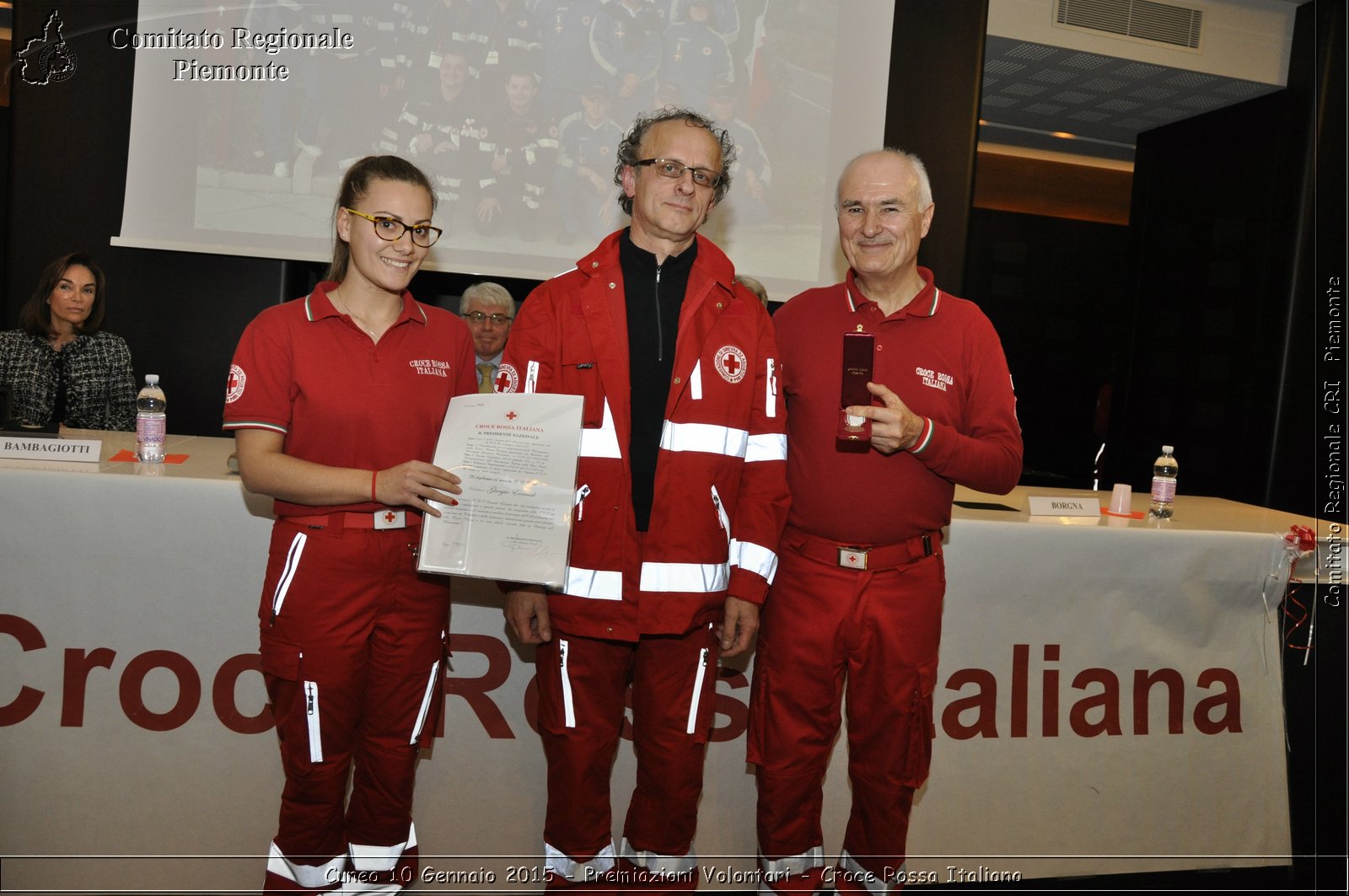 Cuneo 10 Gennaio 2015 - Premiazioni Volontari - Croce Rossa Italiana- Comitato Regionale del Piemonte