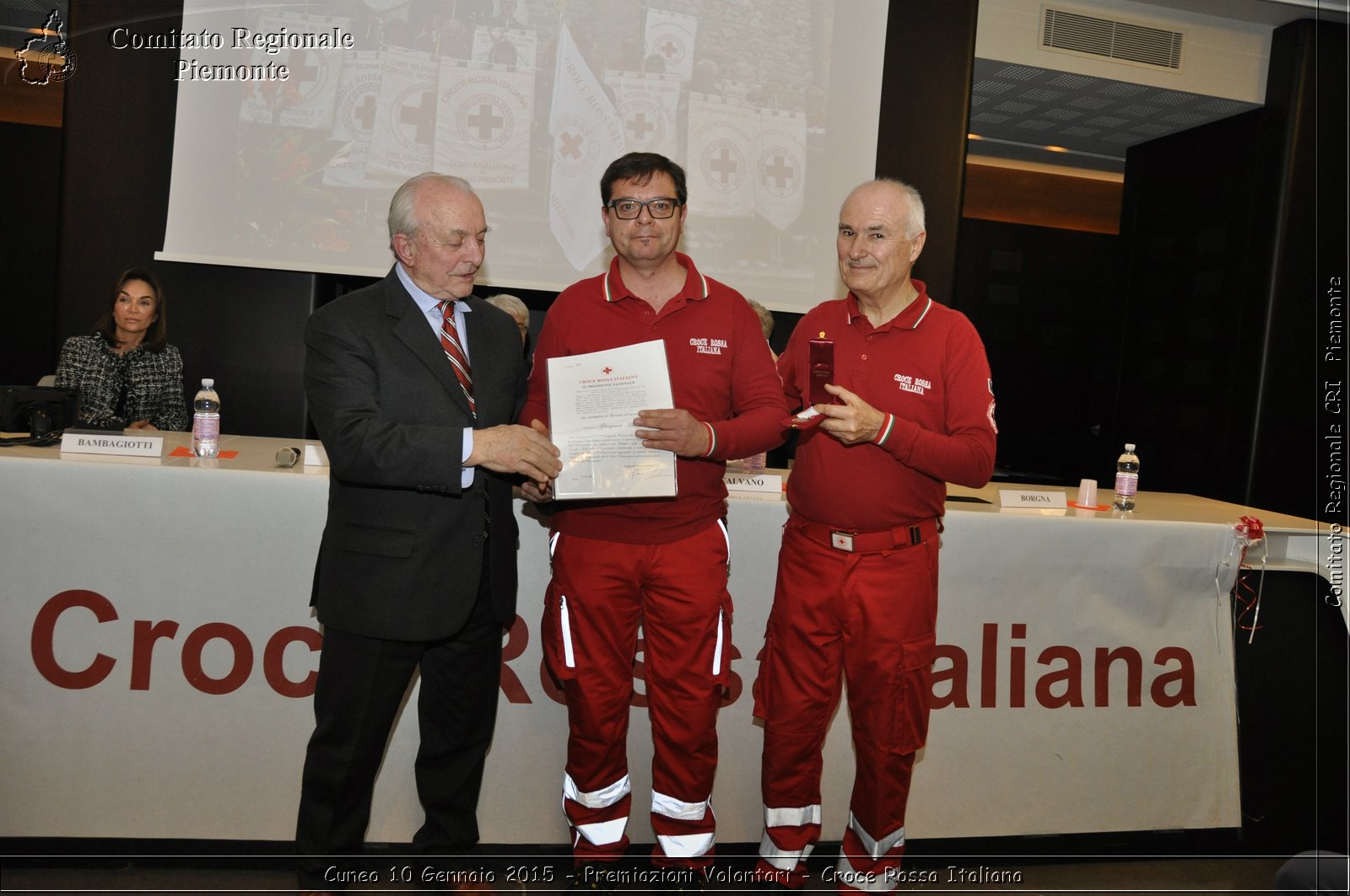 Cuneo 10 Gennaio 2015 - Premiazioni Volontari - Croce Rossa Italiana- Comitato Regionale del Piemonte