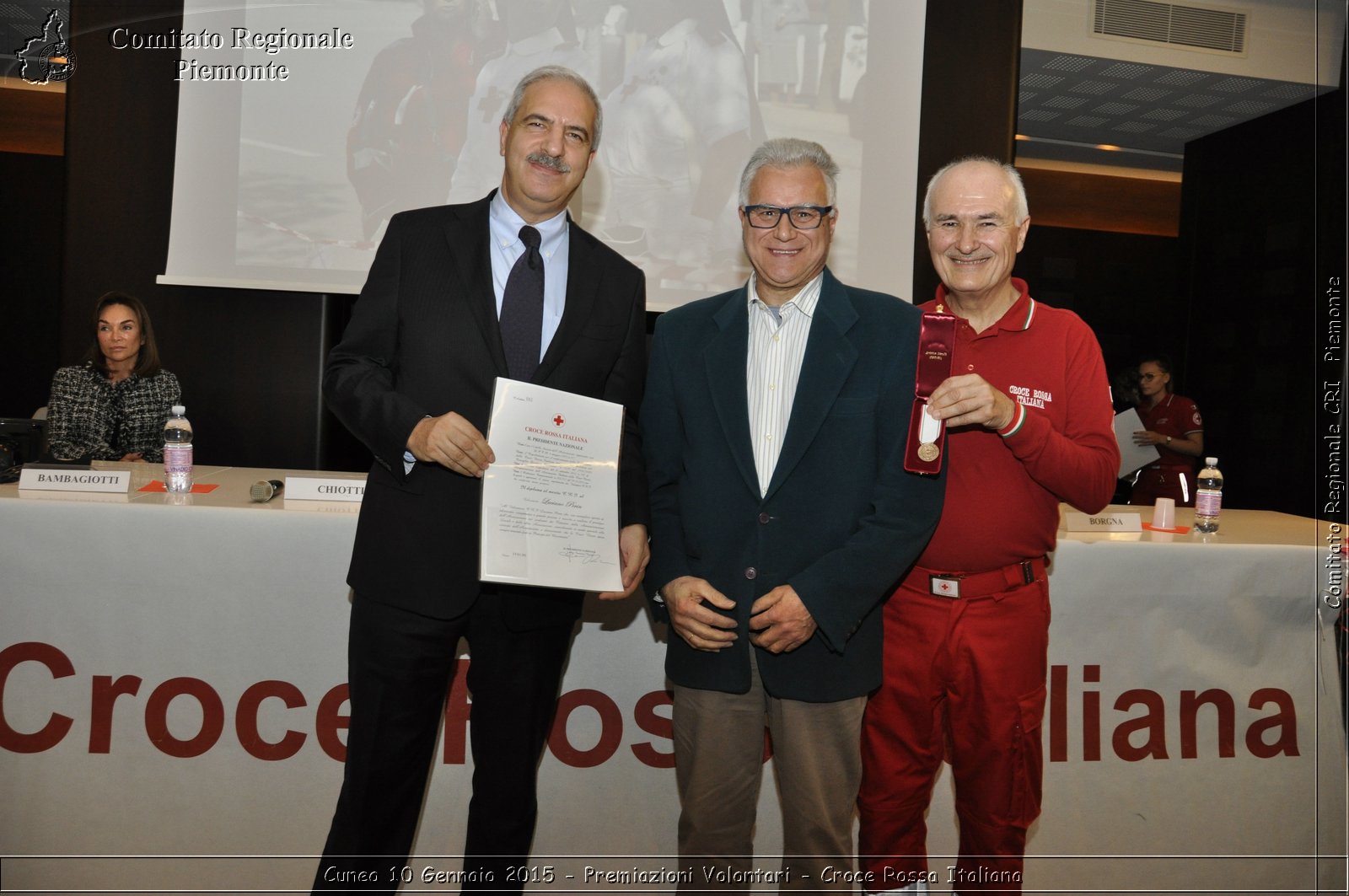 Cuneo 10 Gennaio 2015 - Premiazioni Volontari - Croce Rossa Italiana- Comitato Regionale del Piemonte