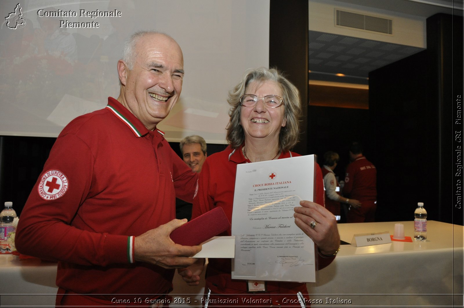 Cuneo 10 Gennaio 2015 - Premiazioni Volontari - Croce Rossa Italiana- Comitato Regionale del Piemonte