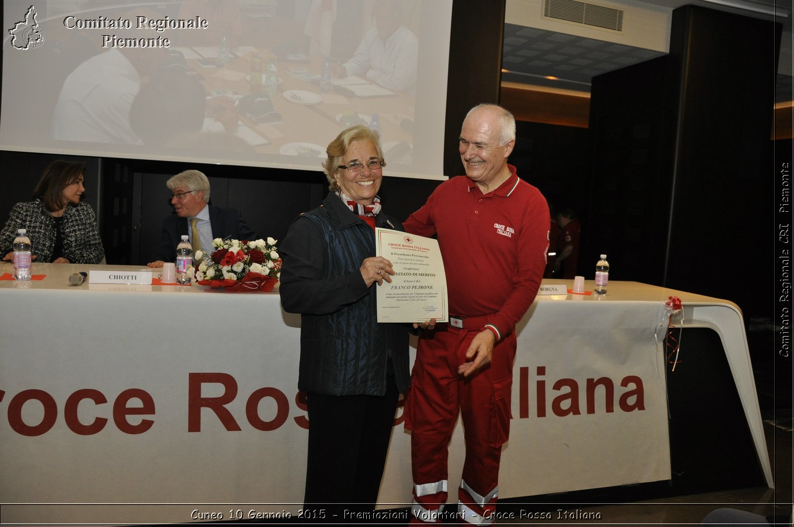 Cuneo 10 Gennaio 2015 - Premiazioni Volontari - Croce Rossa Italiana- Comitato Regionale del Piemonte