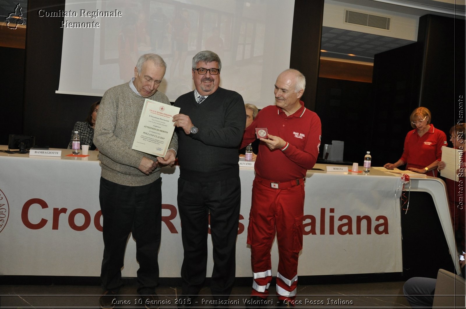 Cuneo 10 Gennaio 2015 - Premiazioni Volontari - Croce Rossa Italiana- Comitato Regionale del Piemonte