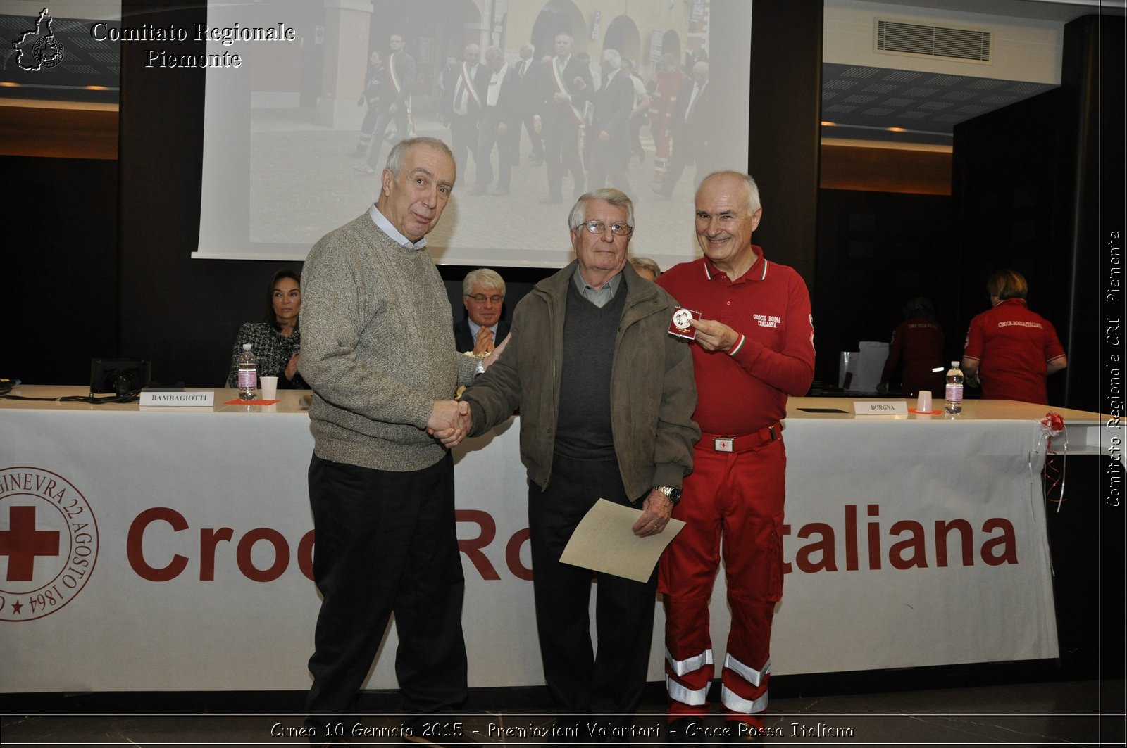 Cuneo 10 Gennaio 2015 - Premiazioni Volontari - Croce Rossa Italiana- Comitato Regionale del Piemonte