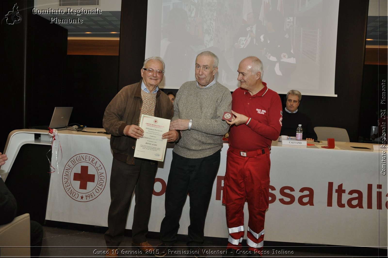 Cuneo 10 Gennaio 2015 - Premiazioni Volontari - Croce Rossa Italiana- Comitato Regionale del Piemonte