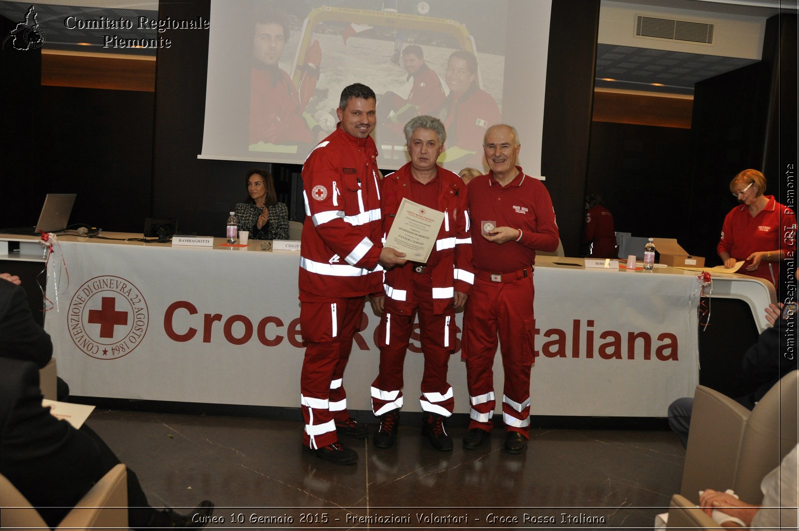 Cuneo 10 Gennaio 2015 - Premiazioni Volontari - Croce Rossa Italiana- Comitato Regionale del Piemonte