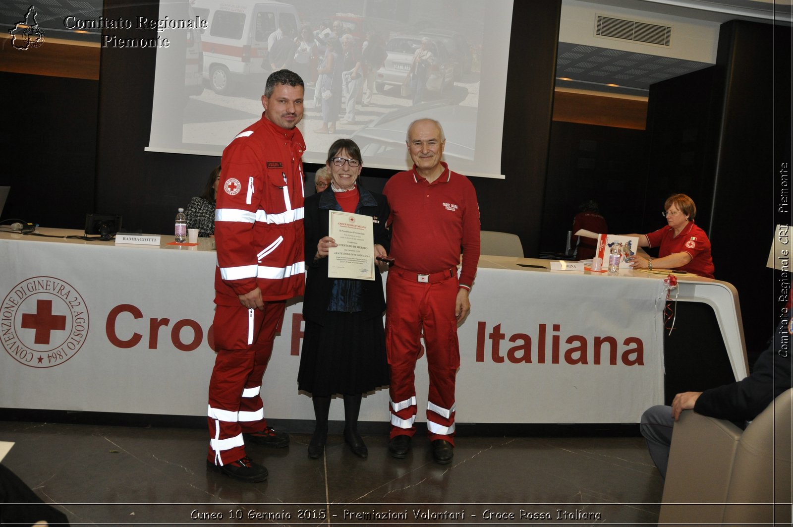 Cuneo 10 Gennaio 2015 - Premiazioni Volontari - Croce Rossa Italiana- Comitato Regionale del Piemonte