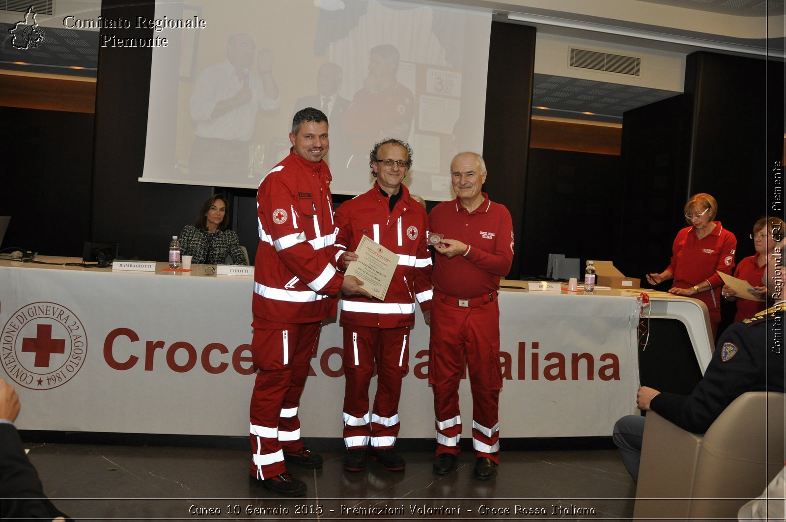 Cuneo 10 Gennaio 2015 - Premiazioni Volontari - Croce Rossa Italiana- Comitato Regionale del Piemonte