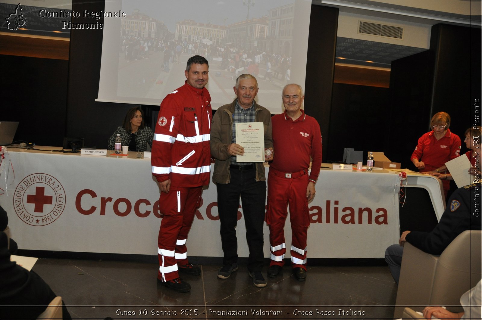 Cuneo 10 Gennaio 2015 - Premiazioni Volontari - Croce Rossa Italiana- Comitato Regionale del Piemonte