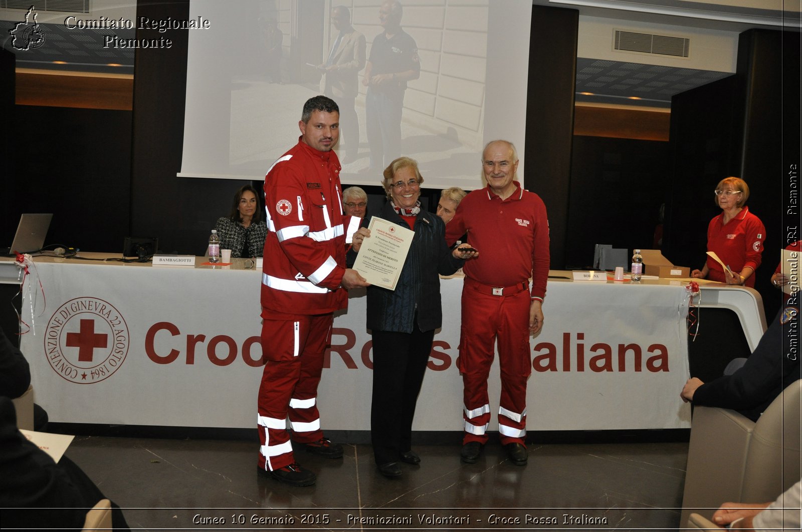 Cuneo 10 Gennaio 2015 - Premiazioni Volontari - Croce Rossa Italiana- Comitato Regionale del Piemonte