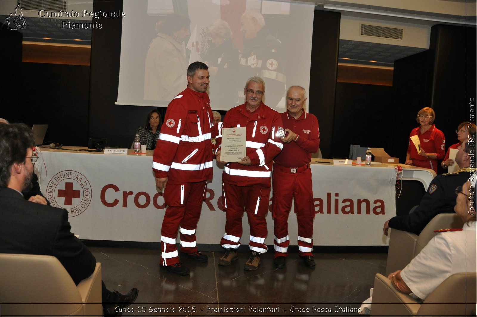 Cuneo 10 Gennaio 2015 - Premiazioni Volontari - Croce Rossa Italiana- Comitato Regionale del Piemonte