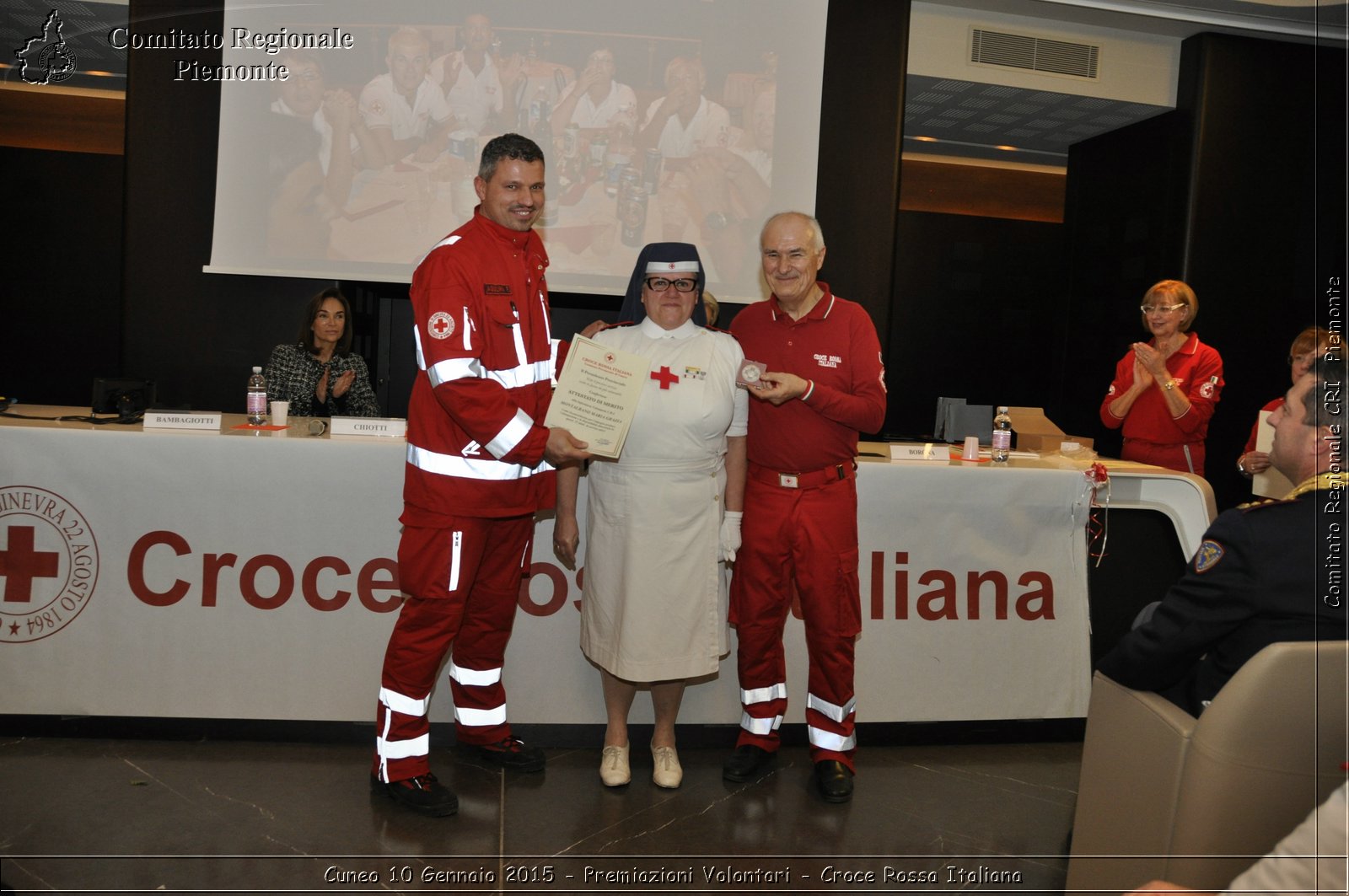 Cuneo 10 Gennaio 2015 - Premiazioni Volontari - Croce Rossa Italiana- Comitato Regionale del Piemonte