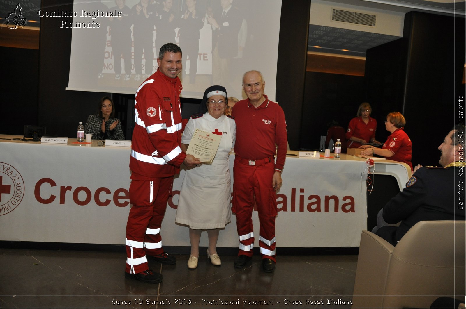 Cuneo 10 Gennaio 2015 - Premiazioni Volontari - Croce Rossa Italiana- Comitato Regionale del Piemonte