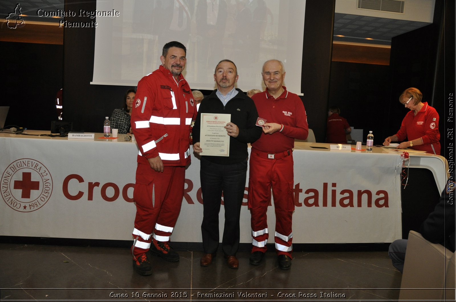 Cuneo 10 Gennaio 2015 - Premiazioni Volontari - Croce Rossa Italiana- Comitato Regionale del Piemonte