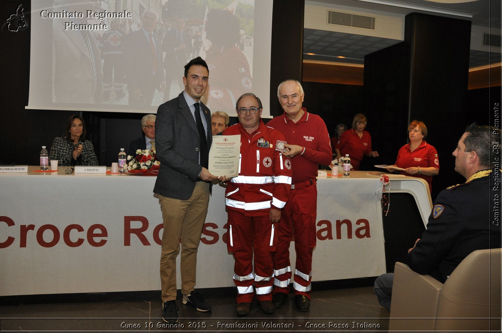 Cuneo 10 Gennaio 2015 - Premiazioni Volontari - Croce Rossa Italiana- Comitato Regionale del Piemonte