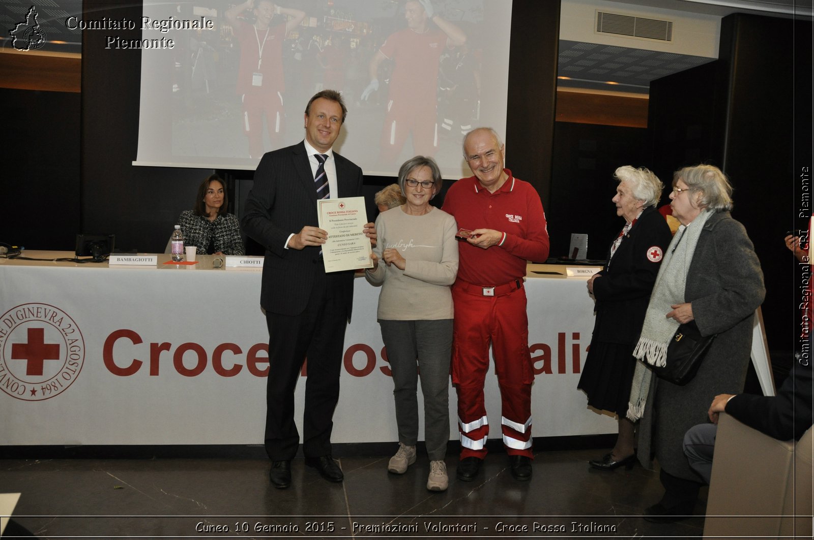 Cuneo 10 Gennaio 2015 - Premiazioni Volontari - Croce Rossa Italiana- Comitato Regionale del Piemonte