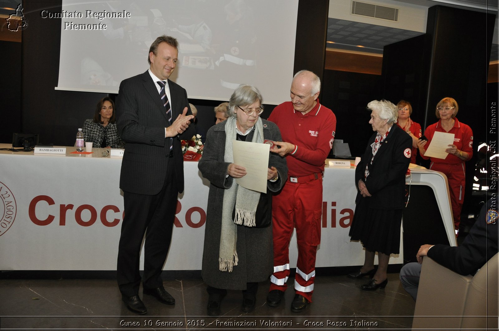 Cuneo 10 Gennaio 2015 - Premiazioni Volontari - Croce Rossa Italiana- Comitato Regionale del Piemonte